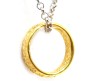 Happy Giftmart Lord of The Rings Gold Ring Pendant and Chain for Girls & Guys