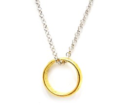 Happy Giftmart Lord of The Rings Gold Ring Pendant and Chain for Girls & Guys