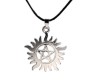 Supernatural Dean Pentagram Sun Star Silver Color Pedant Movie Necklace For Men And women