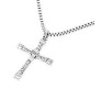 Vin diesel Fast and Furious Smart Cross Pendant Crystal With Stylish Silver Necklace for Men and Boys Silver