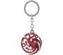 Red Game Of Thrones Targaryen ,3 Headed Dragon Keychain