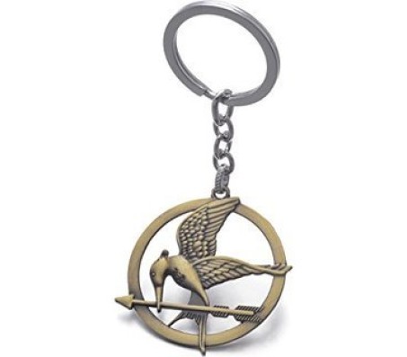 The Hunger Games Catching Fire Mockingjay Bronze Keychain