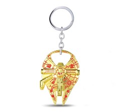 Happy GiftMart Millennium Falcon Star Wars Metal Alloy Bottle Opener & Keychain