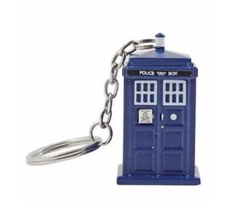Dr Who 3D Tardis Police box Key chain