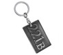 RV Mart Sherlock Holmes 221B double sided 3D Metal Keychain Grey detective Logo Key Chain