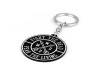 The Walking Dead Key Chain Fight Against The Dead Afraid Of Life Logo Paste Black Color Round Shape