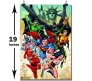 Justice League Flash Batman Wonder Woman Aquaman Superman Cyborg Creen Lantern Comic Cartoon Poster By Happy GiftMart  Licensed by WB