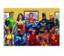 Justice League Flash Batman Wonder Woman Green Lantern Superman Comic Cartoon Poster By Happy GiftMart Licensed by WB