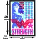 Wonder Woman Typography Poster By Happy GiftMart Licensed by WB