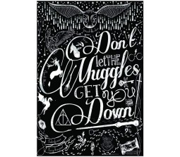  Harry Potter Dont Let The Muggles Get You Down Motivational With Symbols  Poster By Happy GiftMart Licensed by WB
