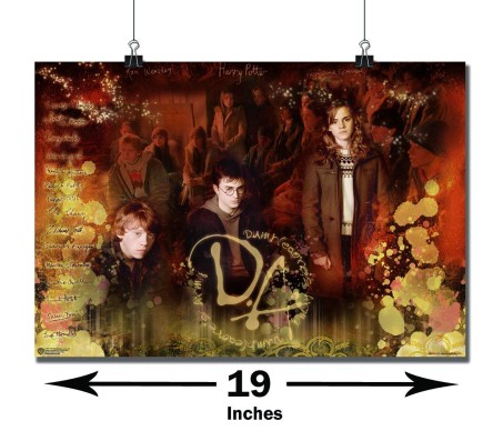 Harry Potter Dumbledore's Army Hermione and Ron Poster By Happy GiftMart Licensed by WB