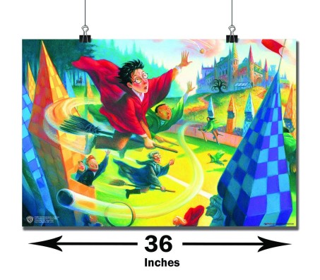 Harry Potter Quidditch Poster By Happy GiftMart Licensed by WB