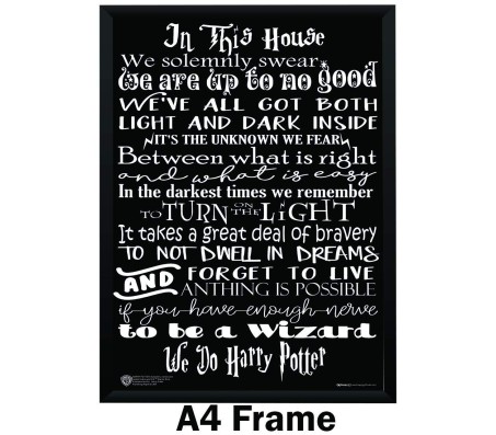  Harry Potter In This House Quotes Poster By Happy GiftMart  Licensed by WB