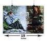 Harry Potter Hermione Emma Watson on Books 'When in doubt go to the library' Poster By Happy GiftMart Licensed by WB