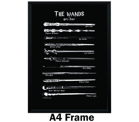 Harry Potter Wands Poster By Happy GiftMart Licensed by WB