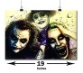 All 3 Main Jokers Heath Ledger Jack Nicholson and Jared Leto Poster by By Happy GiftMart  Licensed by WB