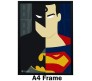 Batman Superman Minimlist Comic Poster By Happy GiftMart Licensed by WB