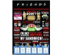 Friends Quote Infographic Sayings TV Series Poster By Happy GiftMart  Licensed by WB