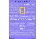 Friends TV Series Quote Typhographic Infographic Saysings Frame Poster By Happy GiftMArt Licensed by WB