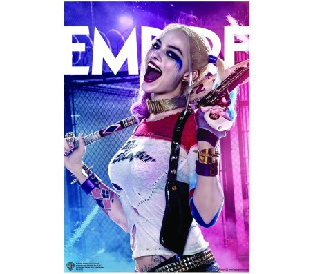 Harley Quinn Laughing Daddy's Little Monster Poster By Happy GiftMArt Licensed by WB