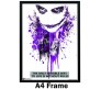 Joker Painted Inspirational Motivational Quote Poster by Happy GiftMart Licensed by WB
