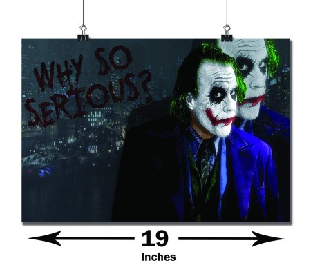 Joker Wall Why So Serious Quote Poster By Happy GiftMart Licensed by WB