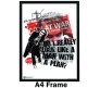 Joker Do I Look Like A Man with A Plan Quote Poster by Happy GiftMart Licensed by WB