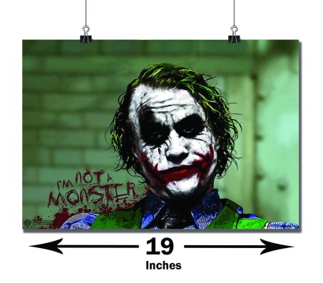 Joker I M Not Monster Quote Poster by Happy GiftMart Licensed by WB