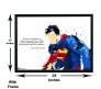 Superman Motivational Inspirational Quote Fight Art Poster by Happy GiftMart Licensed by WB