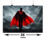 Superman Man of Steel Black and Red Poster by Happy  GiftMart Licensed by WB