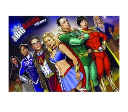  Bigbang Theory Super Hero Poster by Happy GiftMart Licensed by WB