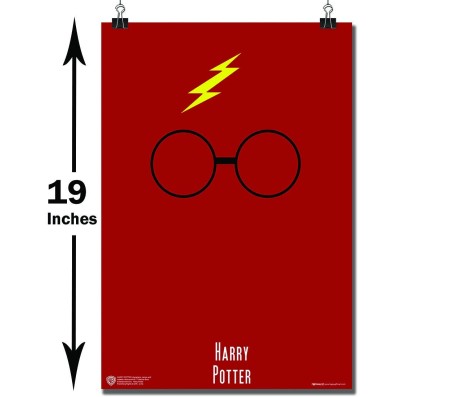 Harry Potter Minimal Poster by Happy GiftMart  Licensed by WB