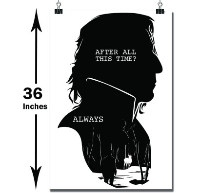 Harry Potter Snape Always Poster by Happy GiftMart Licensed by WB