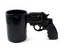 Gun Shape Pistol REVOLVER Mug Creative Coffee Tea Mug Full Black Easy to Hold