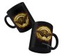 Justice League Wonder Woman Logo DC Comics Ceramic Coffee Mug Black - Birthday Gift Idea Licensed By WB