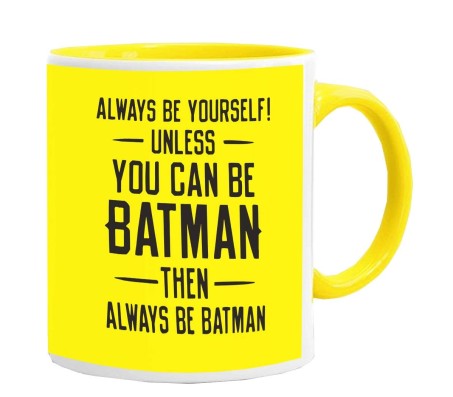 WB Official Licensed Always Be Batman Coffee Mug Birthday Gift Idea