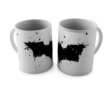 WB's Official Licensed Batman Logo Splash Coffee Mug Perfect Gift Option For Batman Lovers. Birthday Gift Idea