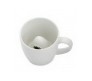 Creative Inner Shark Attack Ceramics Coffee Mug - White (300ml)