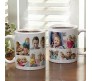 Personalized Collage Mug With Your Photos & Messages With Free Teddy Keychain