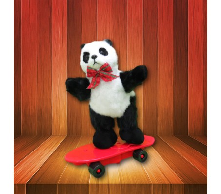Skating Panda Musical Soft Toy