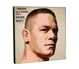 John Cena Pop Art Wooden Frame Poster