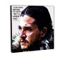 Game of Thrones Jon Snow Everything Before But Quote Pop Art Wooden Frame Poster