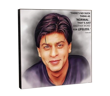 Sharukh Khan Motivational Inpirational Quote Pop Art Wooden Frame Poster