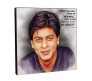 Sharukh Khan Motivational Inpirational Quote Pop Art Wooden Frame Poster