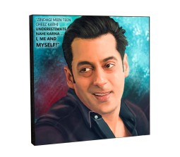  Salman Khan Motivational Inpirational Quote 2 Pop Art Wooden Frame Poster