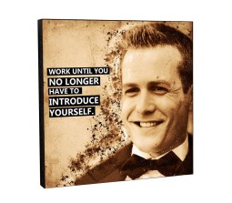 Harvey Specter Motivational Inpirational Quote 3 Pop Art Wooden Frame Poster