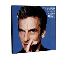 Doctor Who 12th Doctor Motivational Inpirational Quote Pop Art Wooden Frame Poster