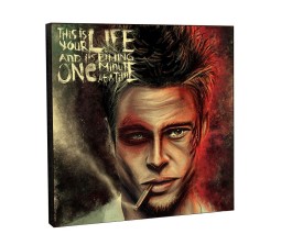 Fight Club Motivational Inpirational Quote Pop Art Wooden Frame Poster