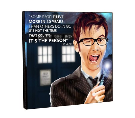  Doctor Who 10th Doctor Motivational Inpirational Quote Pop Art Wooden Frame Poster 