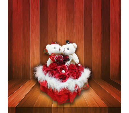 Musical Rotating Teddy on a Heart